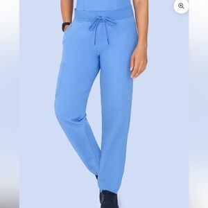 Mandala Scrubs Women Small/XS Cargo Scrub Pants Top Ceil Blue Doctor Nurse